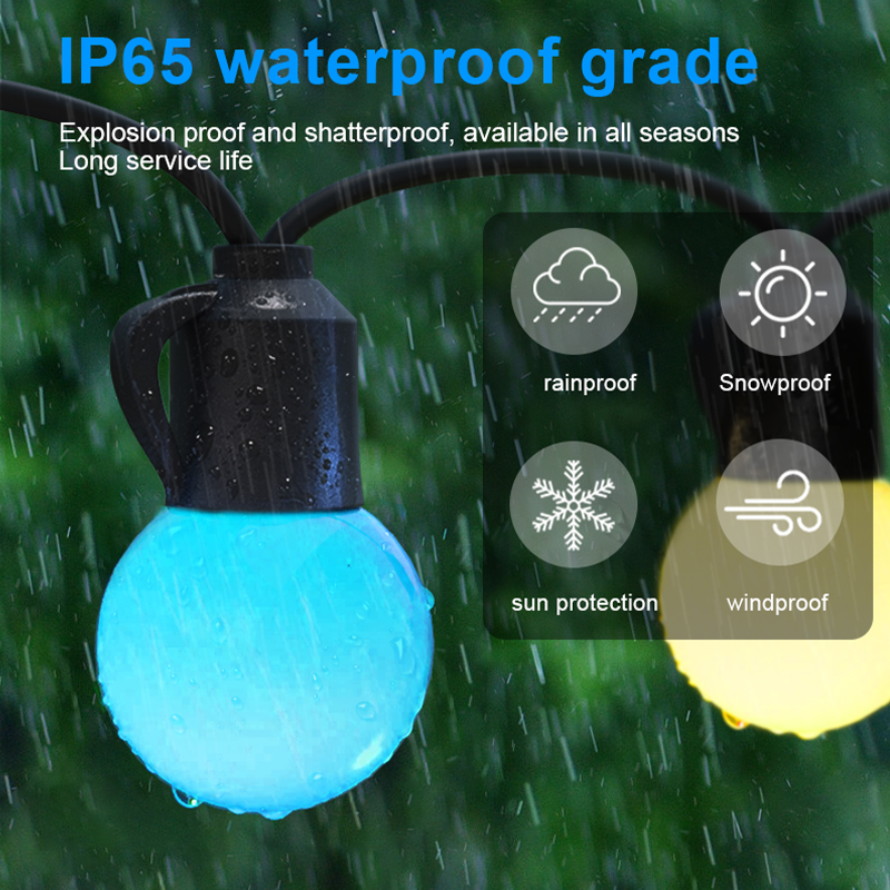 HCP029  G40水晶彩色灯串